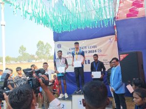 1st rank in HIGH JUMP State level EMRS SPORTS MEET
