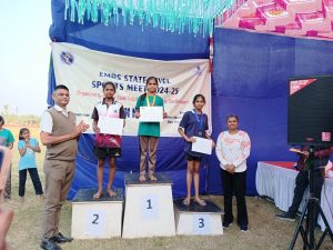1st rank in Yoga State level EMRS SPORTS MEET